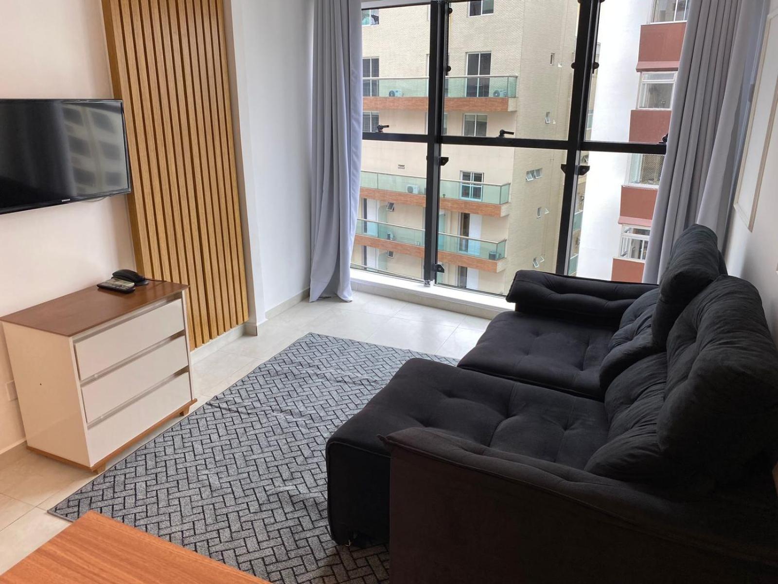 Апарт отель Atlantico Flat Gonzaga Сантос Экстерьер фото